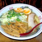 Menya Dai - 塩ラーメン￥750&大盛￥110& 　トッピング(味玉￥120&メンマ￥140)