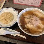 恵愛 - ネギチャーシュー麵、半チャンセット