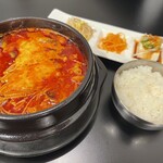 Budae jjigae set meal