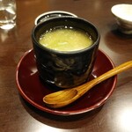 弁慶橋 せき - 蕗の餡が掛けられた茶碗蒸し