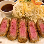 洋食SAEKI - ビーフヘレカツ上から♪