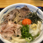 手造りうどん 楽々 - 和牛肉ぶっかけ（冷）