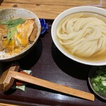 純愛うどん なでしこ - 日南鶏の炙り親子丼セット（￥950）