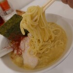 Menya Tori Toji - とき玉そば（塩）　900円　＋　麺増し　100円