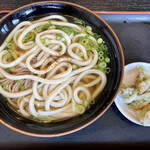 Daisuke Udon - 黒の器　500円　ちくわ磯辺揚げ　110円　ネギ10円…(^^;