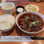 川菜館 - ランチ（水煮牛肉セット）