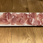 渋谷ハイボールバー - ＊ 切り出しプロシュート 50g　649円