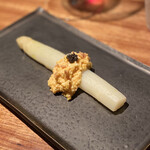 オオクサ - ホワイトアスパラに卵ソース