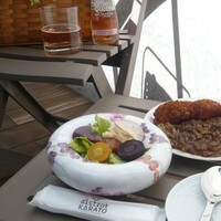 ビストロカラト - クリームコロッケ864yen+カレーライス864yen+ボトルグリーン880yen ビストロカラト - クリームコロッケ864yen+カレーライス864yen+ボトルグリーン880yen