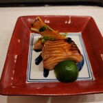 馬車道 大かわ - 焼き桜鱒と筍