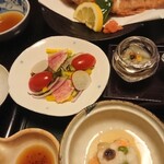 福松荘 - 生野菜♪ドレッシング美味い！