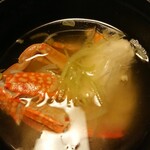 福松荘 - カニの味噌汁～～