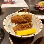 炙り肉寿司 梅田コマツバラファーム - 牡蠣フライ