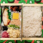 金兵衛 日本橋店 - 銀ダラ弁当¥1200 副菜でごはんやビールどちらも進みます