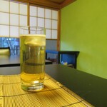 日本料理と蕎麦　魚哲 - 梅ソーダ