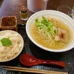 塩伝説 なゆた - 鯛塩ラーメン鯛めしセット1,000円