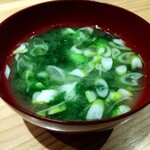 お料理 山乃口 - あおさのみそ汁