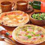 Pizza set of your choice (salad, soup, drink included)