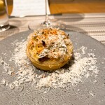 SUGALABO - コース前の一品③ふきのとう、つくしのキッシュ