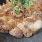 韓丼亭 - 【ランチ】 カルビとホルモンのミックス丼 600円