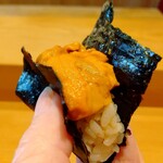 天ぷら たけうち - 長崎の紫雲丹