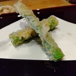 天ぷら たけうち - 糸島の朝採れアスパラ