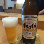 天ぷら たけうち - 先ずはビールから