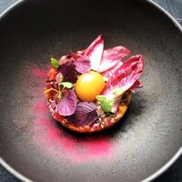 TRATTORIA CREATTA - マグロと柿のタルタル。