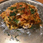 アランチャ - ◆渡り蟹と長ネギのピリッと辛いトマトクリームソース
         タリアテッレ(生)  