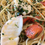 アランチャ - 天然ヒラメとフルートマトのズーム♪