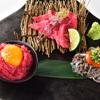 新鮮肉刺し3種盛り