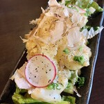 日式蝦仁蛋黃醬天婦羅飯團