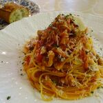 ジューダバレリーノ - 若鶏せせり肉とシメジのトマトソース