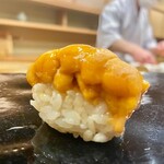 日本橋蛎殻町 すぎた - 2021.2.  馬糞海胆