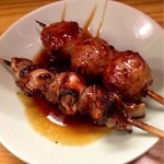 にしきや - つくね（120円）とナンコツ（100円）:タレで