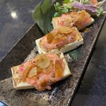 お豆腐のステーキ タルタルガーリック