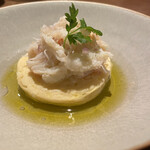 ひまわり食堂 - 紅ズワイ蟹と蕪のスフォルマート