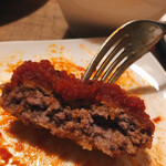 天 - あら引き肉しっかり、ハンバーグよりもおいしい