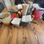 ふくちゃんラーメン - 卓上セットが豊富