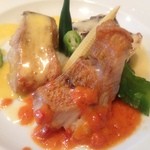 Bistrot Enry. - 三種の魚介　黒鯛・イサキアマダイ