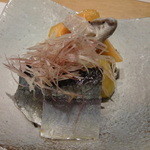 しゃぶしゃぶ･鋤焼･虎河豚 的山 - 秋刀魚のオイル蒸し