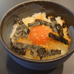The ultimate Karasumi TKG (egg-fried rice)