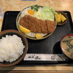 とんかつ きたき - ロースカツ定食(1,155円)