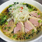 duck meat soy sauce noodles