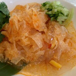 Lemon jellyfish cold dish