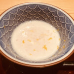 鮨 さかい - 真鯛の白子のすり流し