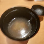 鮨 さかい - 車海老のワタの味噌椀