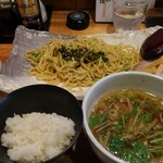 会津ラーメン 和 - 特製醤油青じそつけ麺