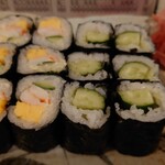 Kamesushi - えびマヨ巻ときゅうり巻