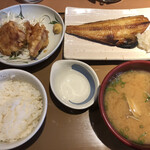 やよい軒 - しまほっけと貝汁の定食